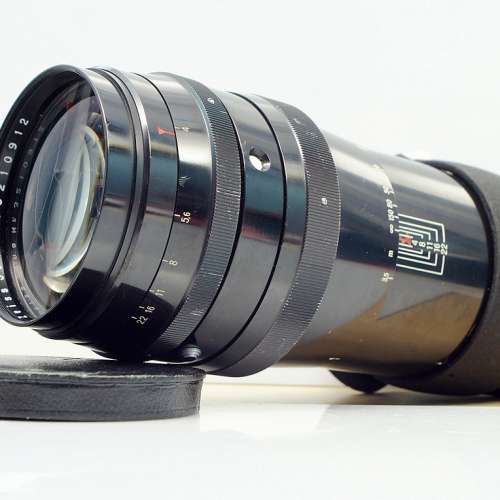 東蔡戰前大炮 Carl Zeiss Jena 紅T Sonnar 300mm f4 (18葉,極新淨)