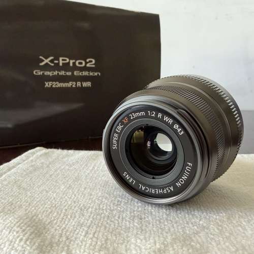 限量版 石墨灰 GRAPHITE LIMITED EDITION FUJIFILM FUJINON XF 23mm F2 R WR LENS ...