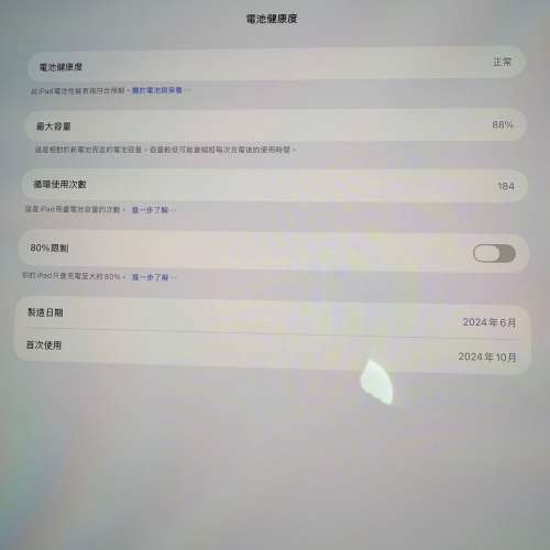 極新0花痕2024 iPad Pro 13-inch M4 256GB WiFi 黑色 電量健康88% 香港行貨 ipadpr...