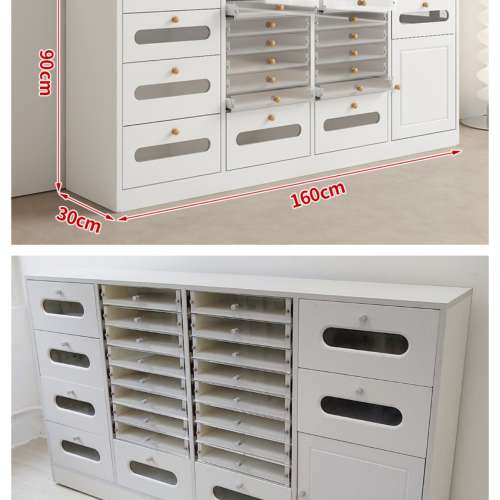 【全香港淘寶傢俬安裝】美甲櫃美甲收納櫃美甲櫃子展示櫃抽屜式美甲店指甲油甲膠油落...