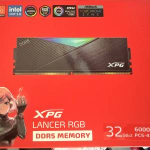 ADATA 64GB Kit (2x32GB) XPG LANCER BLADE DDR5 6000MHz CL30 RGB Black