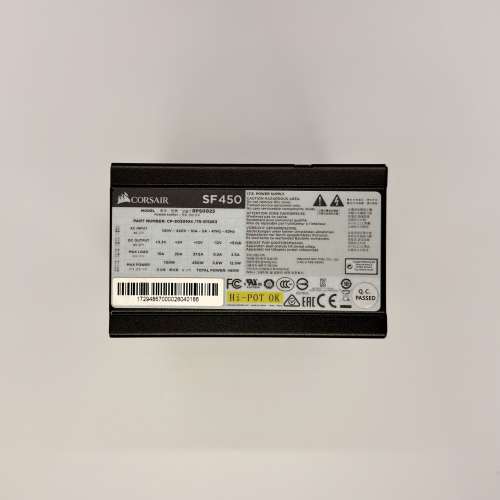 [90%新][行貨] CORSAIR SF450 - 450W 80 PLUS® Gold SFX PSU
