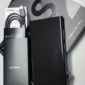 9成新 冇花 Samsung s22 ultra 512 黑色行貨