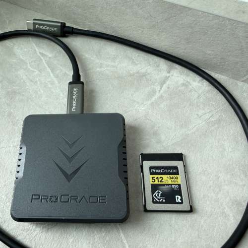 Prograde Digital CFexpress Type B 4.0 Memory Card Gold 記憶卡512GB + USB 4.0 ...