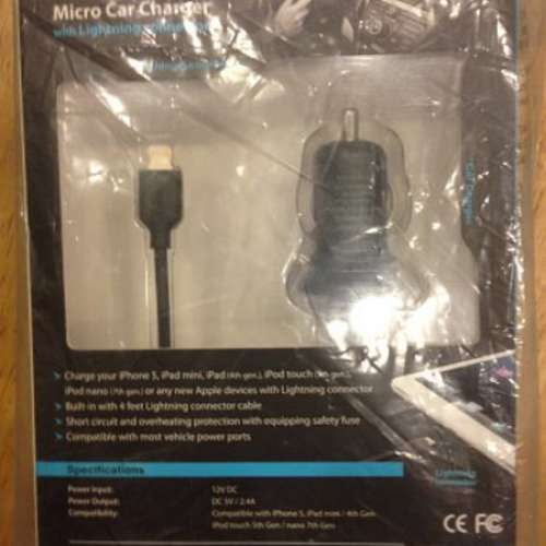 📱 ODOYO Micro Car charger with Apple approved cable PS110 NEW 全新 汽車充電器...