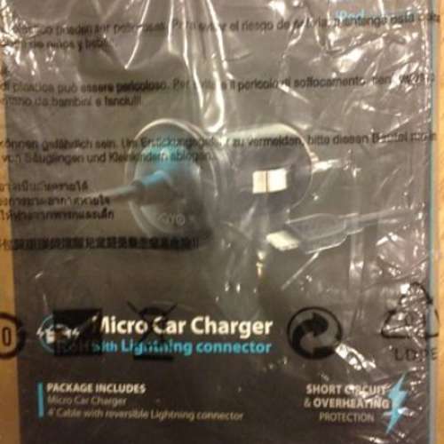 📱 ODOYO Micro Car charger with Apple approved cable PS110 NEW 全新 汽車充電器...