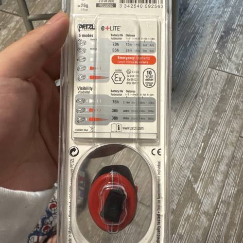 Petzl e+LITE 全新緊急頭燈