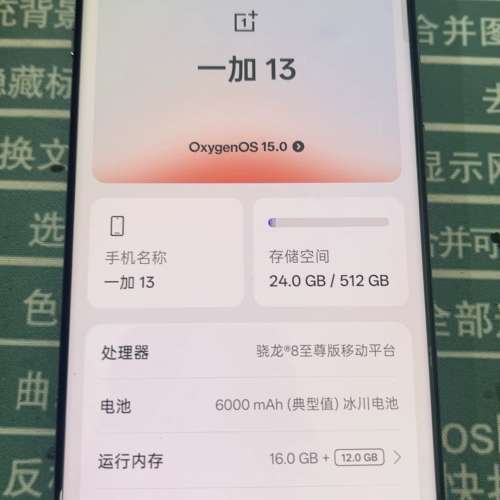 OnePlus 13 (一加13) 國際版 黑色 16+512GB