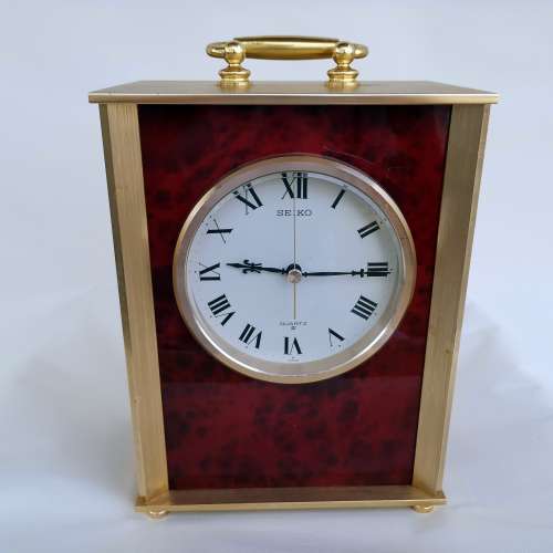 Seiko 精工實心黃銅檯鐘