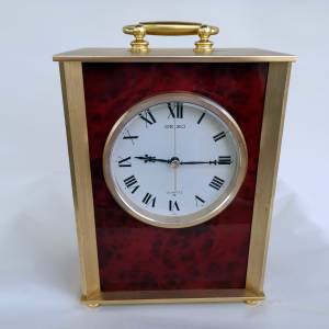 Seiko 精工實心黃銅檯鐘