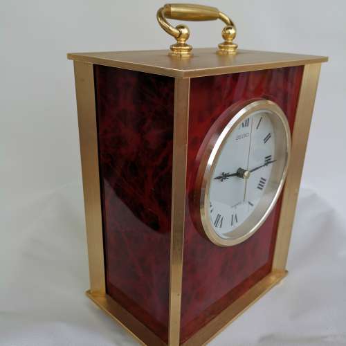 Seiko 精工實心黃銅檯鐘