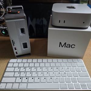 Mac mini m4 99%新 連 精妙鍵盤(touch ID)