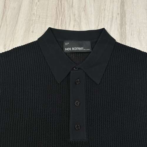 全新Neil Barrett 透氣針織Polo