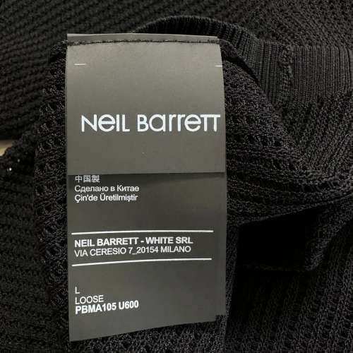 全新Neil Barrett 透氣針織Polo