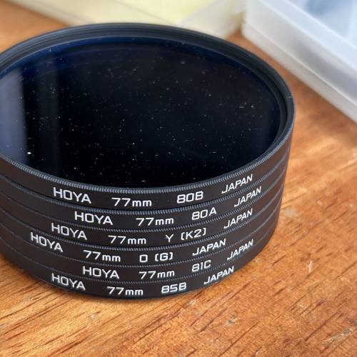 Hoya 77mm 色溫 filter 菲林 6 塊