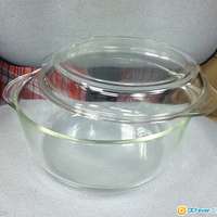 Borcam  透明玻璃煲連蓋 直徑9"寸