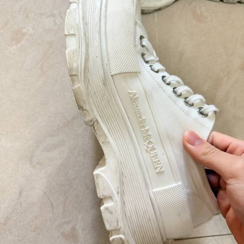 Alexander McQueen casual shoes 白帆布鞋
