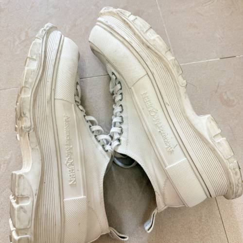 Alexander McQueen casual shoes 白帆布鞋