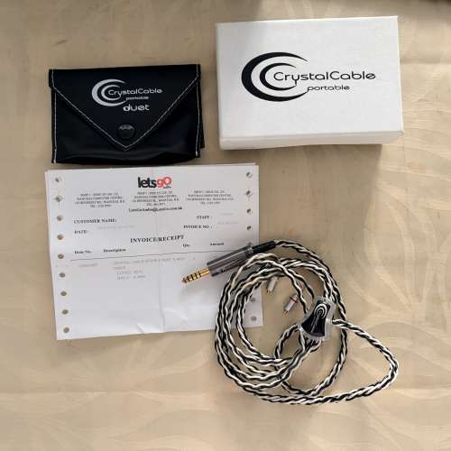 Crystal Cable Double Duet ~MMCX to 4.4 MM