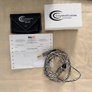 Crystal Cable Double Duet ~MMCX to 4.4 MM