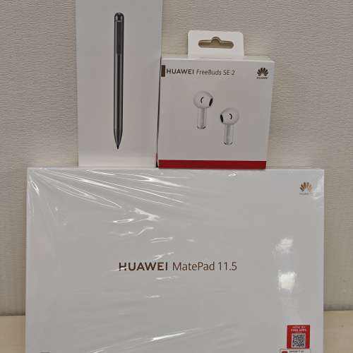 全新Huawei MatePad 11.5" 6+128 WiFi & HUAWEI M-Pen+HUAWEI FreeBuds SE2有單保到...