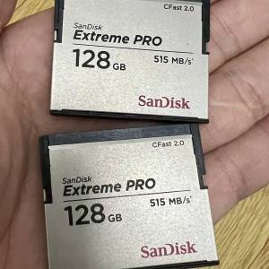 SanDisk Extreme PRO CFast 2.0 128GB 2張