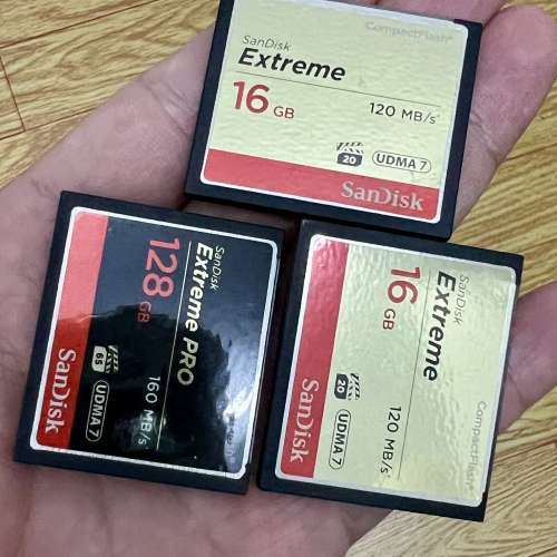SanDisk CF128GB*1 16GB*2 三張一齊