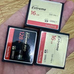 SanDisk CF128GB*1 16GB*2 三張一齊