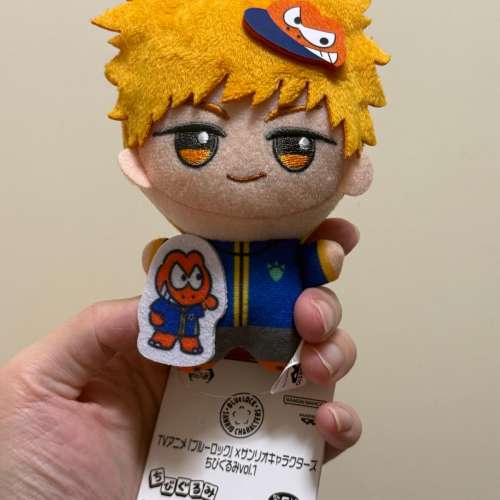 全新 藍色監獄Blue Lock x 三麗鷗Sanrio 國神鍊介 x we are dinosaurs Tiran 公仔 掛...