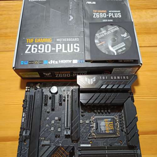 (新淨盒裝) ASUS TUF GAMING Z690-PLUS 底板連背板