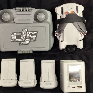 Dji Mini 3 pro 3電連RC remote 只飛數次