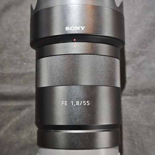 sony 55/1.8 ZA 索尼 55mm 55 FE 冇盒冇單冇保 有罩有袋 送filter 鏡片通透冇花冇...