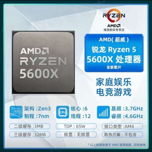 出售小型電腦AMD Ryzen5 5600X 娛樂遊戲工作剪片，足料100%可用