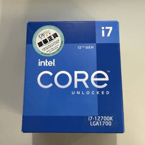 Intel CPU Core i7 12700K