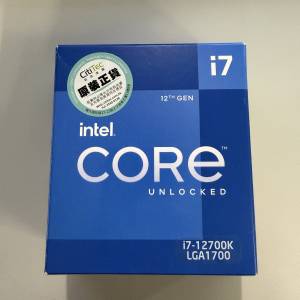 Intel CPU Core i7 12700K