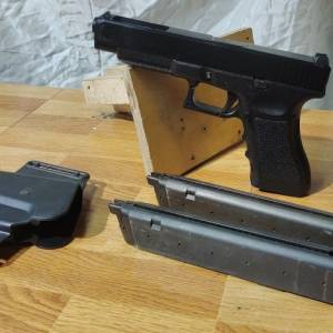KSC Glock34 + 1短1長匣 +  G槍套