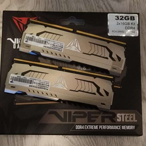 Patriot Viper Steel DDR4 32GB (2 x 16GB) 3200MHz Kit - PVS432G320C6K