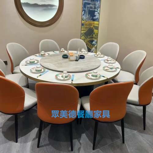 休閒會所傢私，包房大圓桌，商務接待電動桌，包廂電動轉盤圓桌廠家訂造