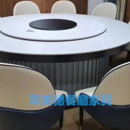 休閒會所傢私，包房大圓桌，商務接待電動桌，包廂電動轉盤圓桌廠家訂造