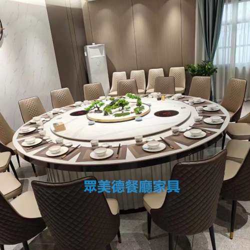 休閒會所傢私，包房大圓桌，商務接待電動桌，包廂電動轉盤圓桌廠家訂造