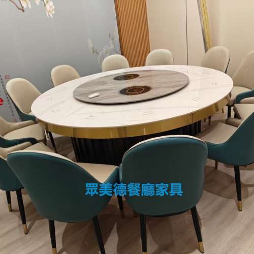 休閒會所傢私，包房大圓桌，商務接待電動桌，包廂電動轉盤圓桌廠家訂造