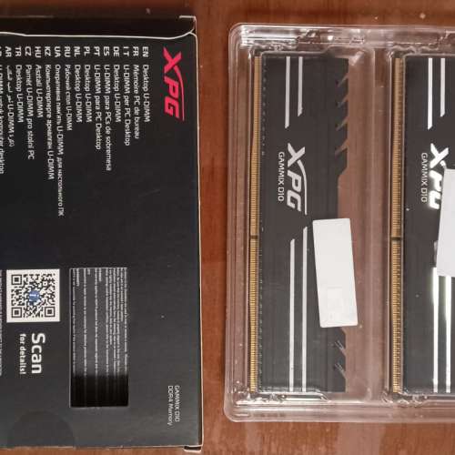 XPG GAMMIX D10 DDR4 3600MHz 16GB (8GBx2) Kit 記憶體 高速GAMING