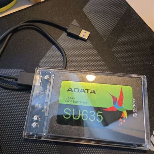 ADATA SU635 SSD連Orico 外置硬碟盒