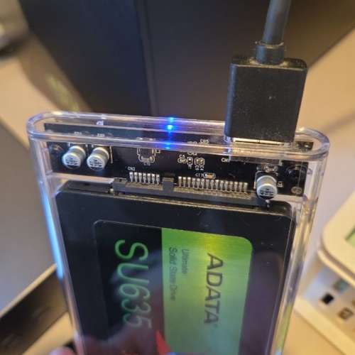 ADATA SU635 SSD連Orico 外置硬碟盒