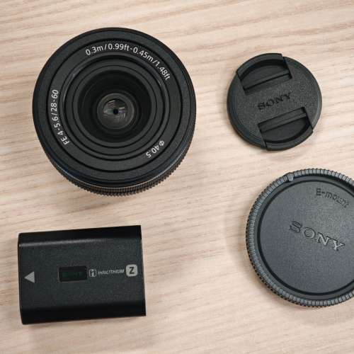 95%新 Sony FE 28-60mm F4-5.6 SEL2860 全片幅細Kit鏡 輕巧 Sony A7 A9 A1 A7C專用...