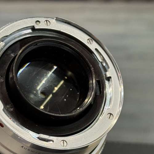Contarex Zeiss Sonnar 85mm f2 Silver lens with caps