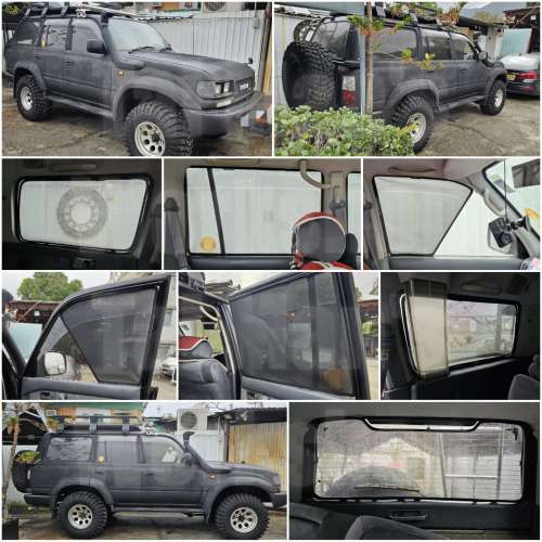 Toyota Land cruiser 全車防曬磁石窗網