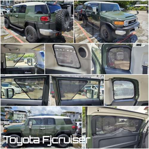 Toyota Land cruiser 全車防曬磁石窗網
