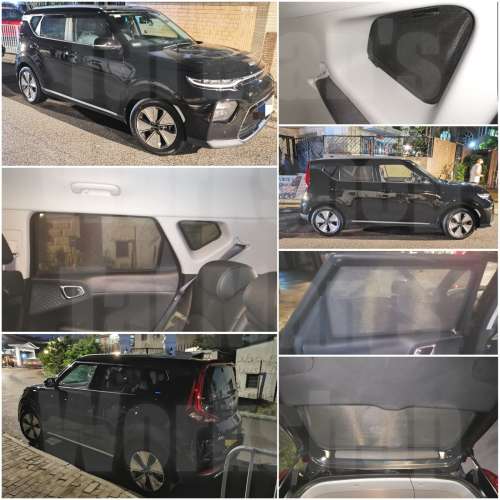 KIA SOUL 全車防曬磁石窗網