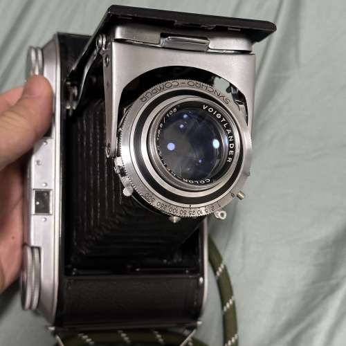稀有福倫達鏡頭Voigtlander Bessa II Camera Color- Heliar 3.5/105mm 6x9 120相機
